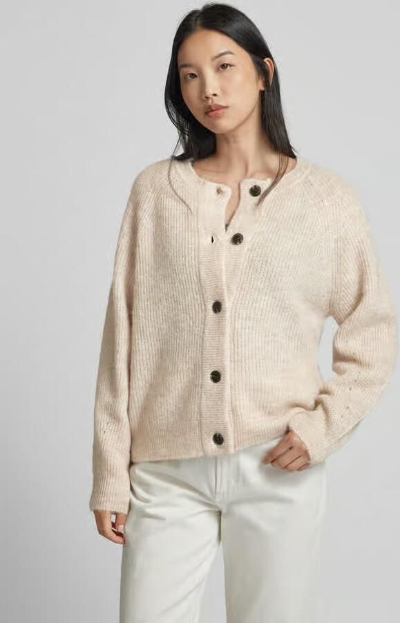SELECTED WOMEN Dames Truien & Vesten Slflulu Ls Knit Short Cardigan Beige - Foto 7