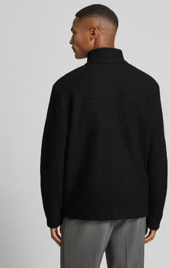 Selected Homme Regular fit cardigan van zuivere wollen bouclé model 'NEALY'