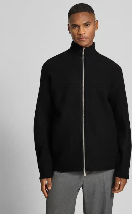 Selected Homme Regular fit cardigan van zuivere wollen bouclé model 'NEALY' - Foto 2