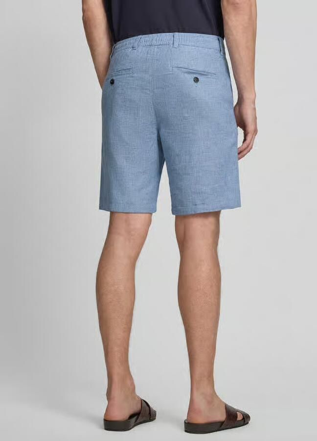 Selected Homme regular fit chino-shorts van mix van katoen en linnen model 'BRODY' - Foto 14