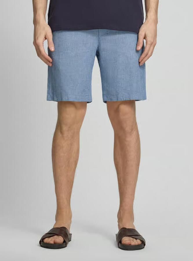 Selected Homme regular fit chino-shorts van mix van katoen en linnen model 'BRODY' - Foto 13