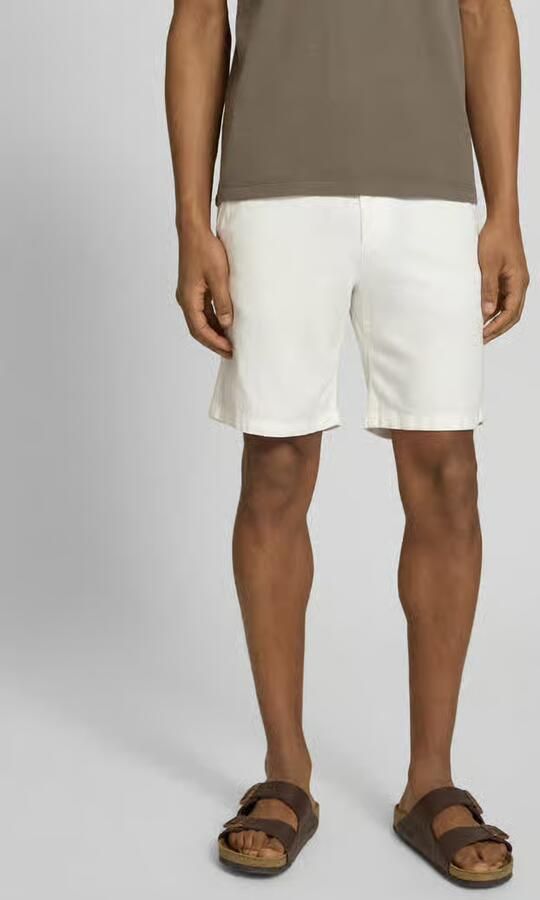 Selected regular fit chino-shorts van mix van katoen en linnen model 'BRODY' - Foto 7