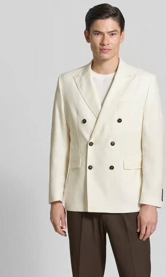 Selected regular fit colbert met wol - Foto 3