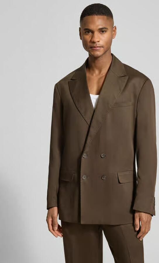 Selected regular fit colbert van puur lyocell - Foto 4