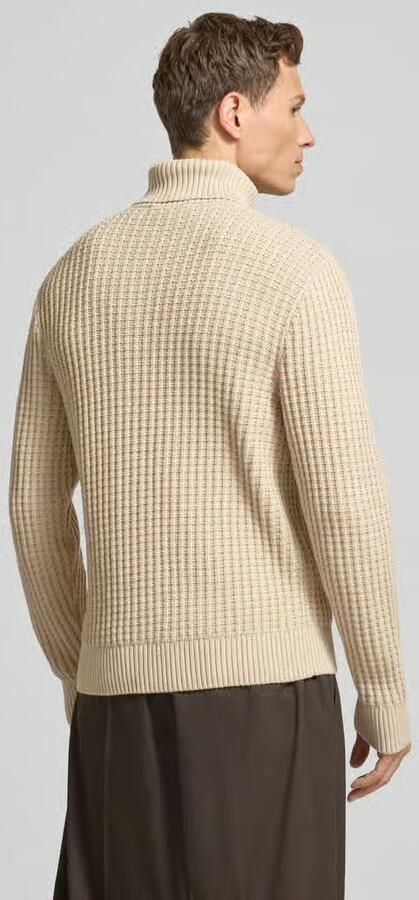 Selected Homme Regular fit coltrui in wafelstructuur model 'TOM'