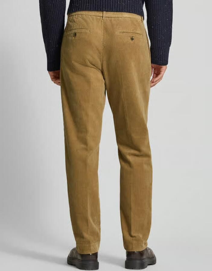 Selected Homme Regular fit corduroy broek van katoenmix model 'LEROY'