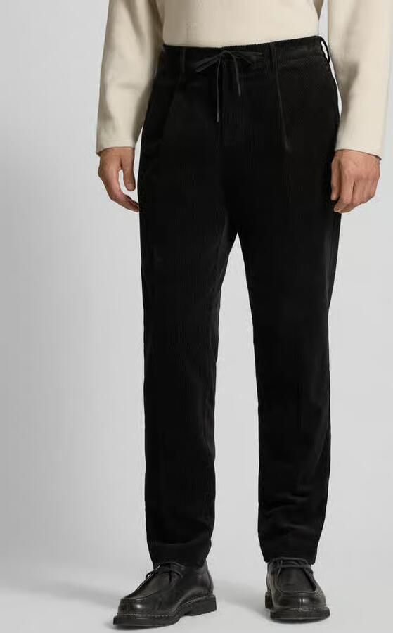 Selected regular fit corduroy broek van katoenmix model 'LEROY'