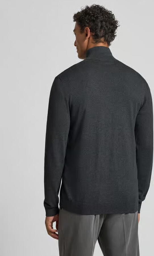 Selected Regular fit gebreid jack van puur katoen model 'BERG' - Foto 5