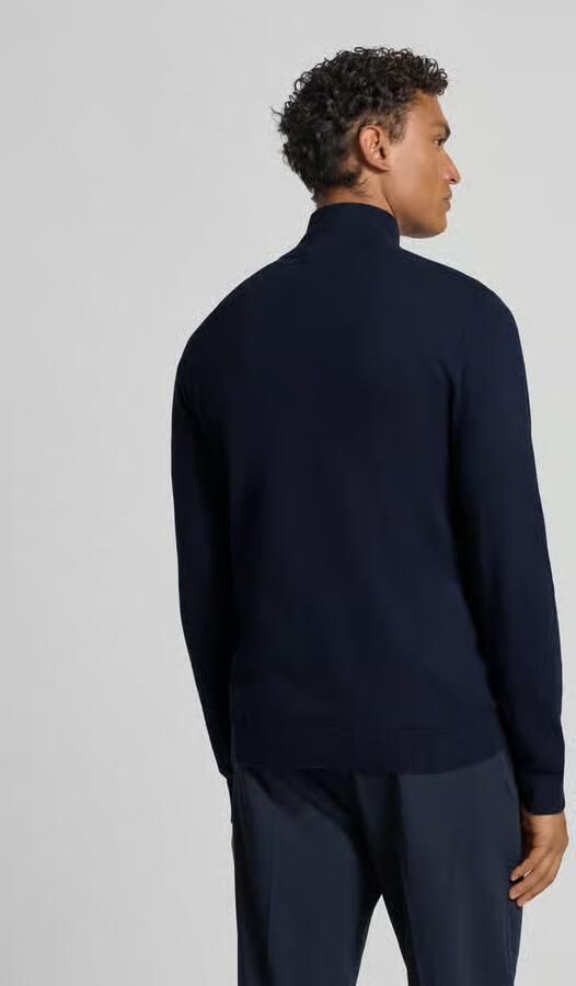 Selected Regular fit gebreid jack van puur katoen model 'BERG' - Foto 8