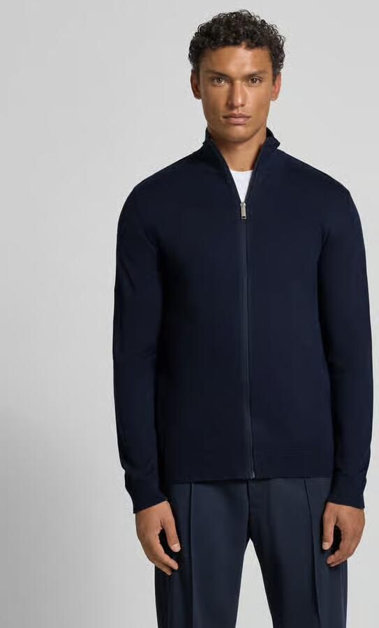 Selected Regular fit gebreid jack van puur katoen model 'BERG' - Foto 9