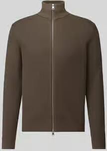 Selected Regular fit gebreid jack van puur katoen model 'DANE'