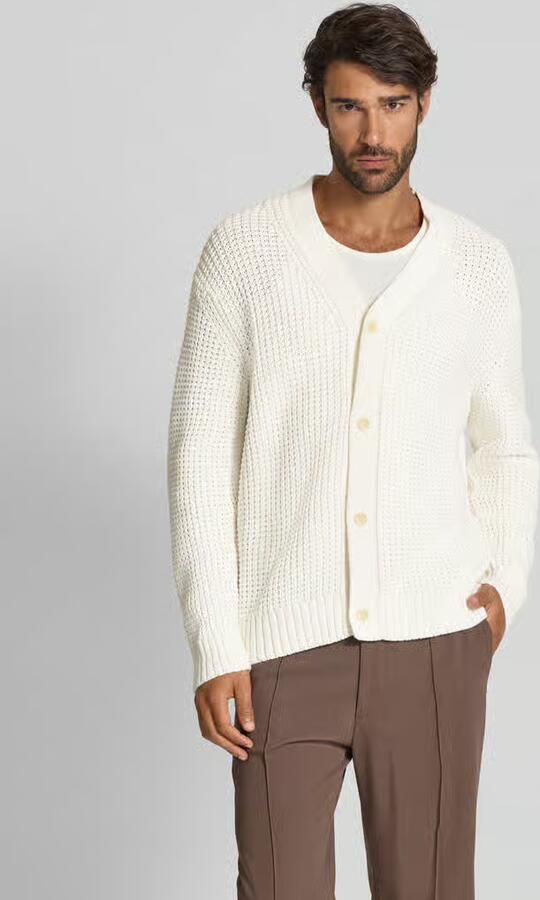 Selected Homme Regular fit gebreid jack van puur katoen model 'DERECK' - Foto 2