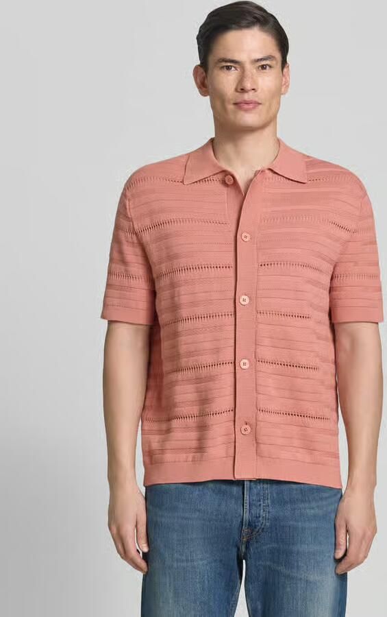 Selected regular fit gebreid jack van puur katoen model 'PALLE' - Foto 3