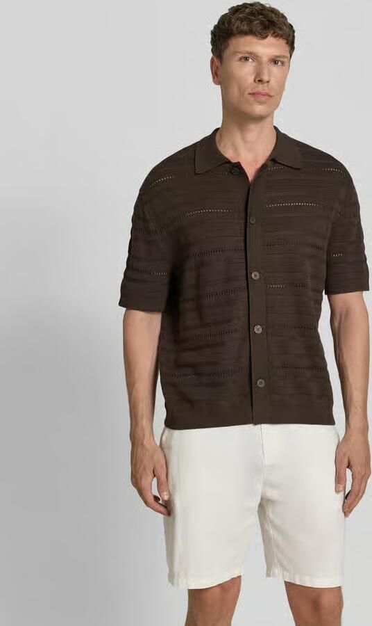 Selected regular fit gebreid jack van puur katoen model 'PALLE' - Foto 2