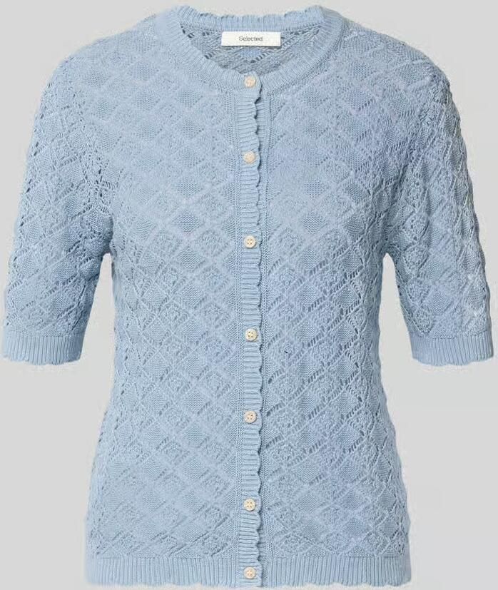 SELECTED WOMEN Dames Truien & Vesten Slfsofia 2 4 Knit Cardigan Lichtblauw - Foto 6