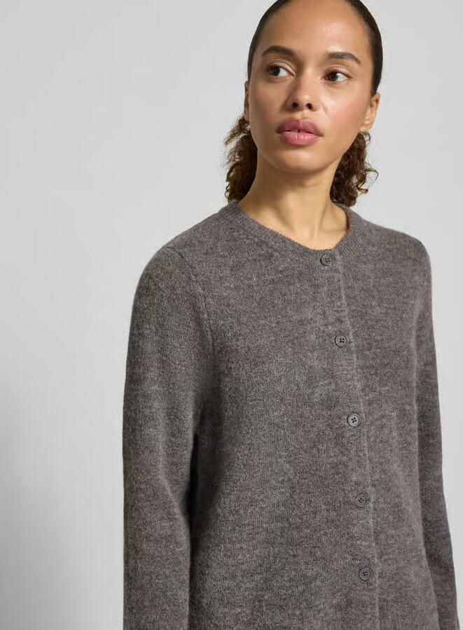 Selected regular fit gebreid jack van wolmix met alpaca-aandeel model 'LULU NEW' - Foto 2