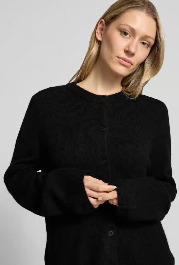 Selected regular fit gebreid jack van wolmix met alpaca-aandeel model 'LULU NEW'