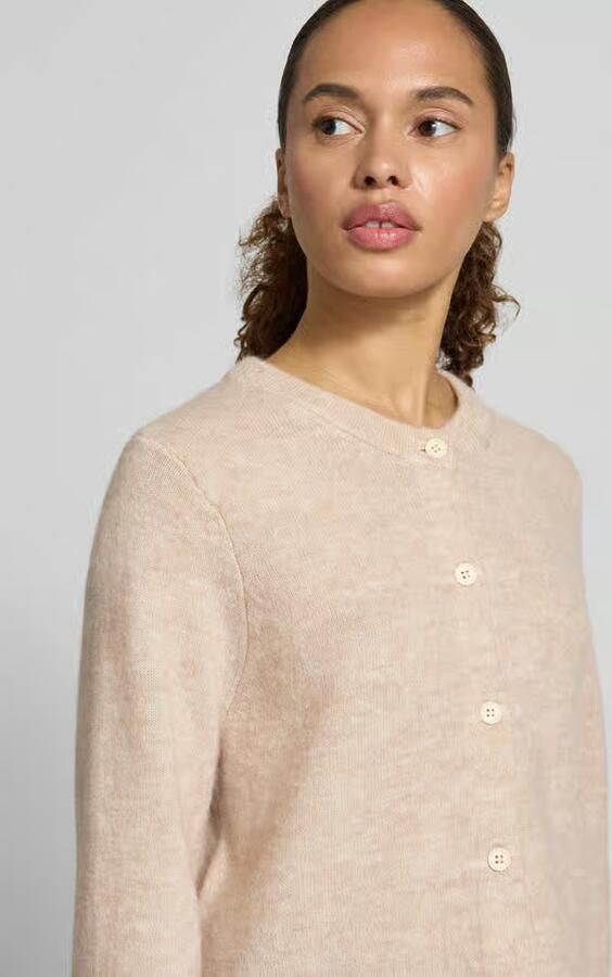 Selected regular fit gebreid jack van wolmix met alpaca-aandeel model 'LULU NEW' - Foto 5