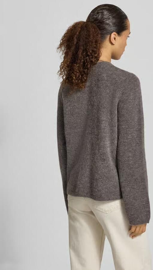 Selected regular fit gebreid jack van wolmix met alpaca-aandeel model 'LULU NEW' - Foto 6
