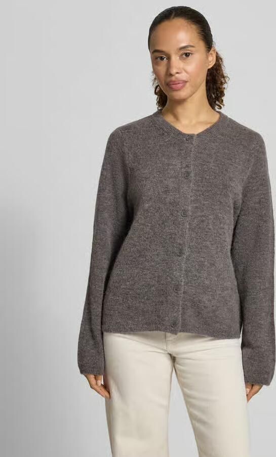 Selected regular fit gebreid jack van wolmix met alpaca-aandeel model 'LULU NEW' - Foto 4