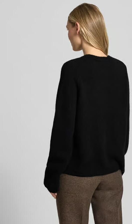 Selected regular fit gebreid jack van wolmix met alpaca-aandeel model 'LULU NEW' - Foto 3