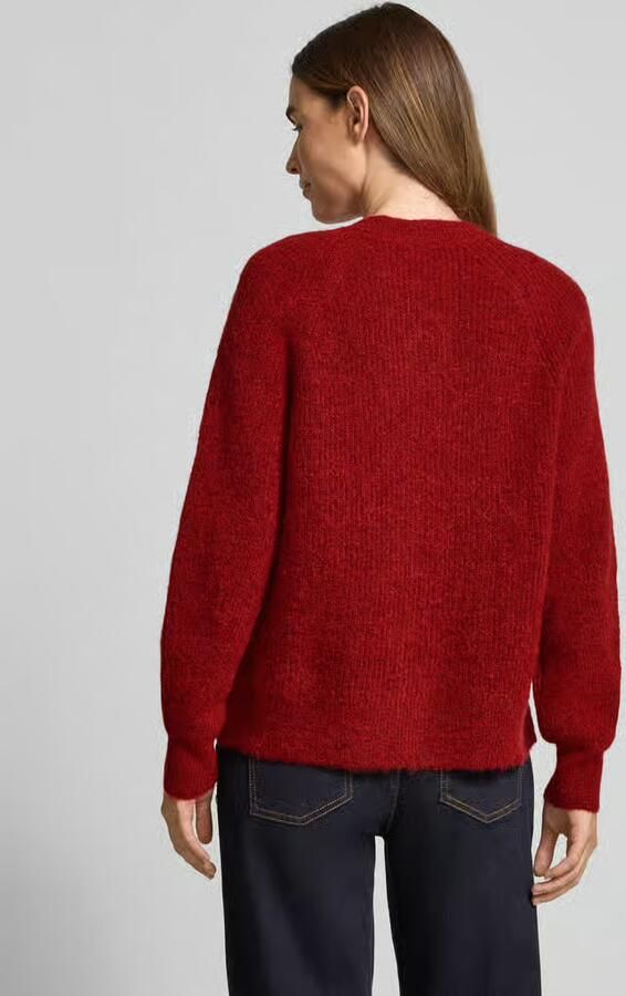 Selected Femme Regular fit gebreid jack van wolmix met alpaca model 'LULU'