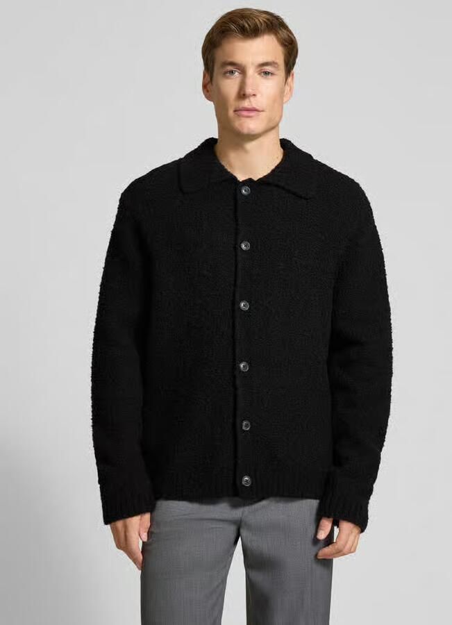Selected Homme Regular fit gebreid jack van wolmix model 'LOYD' - Foto 2