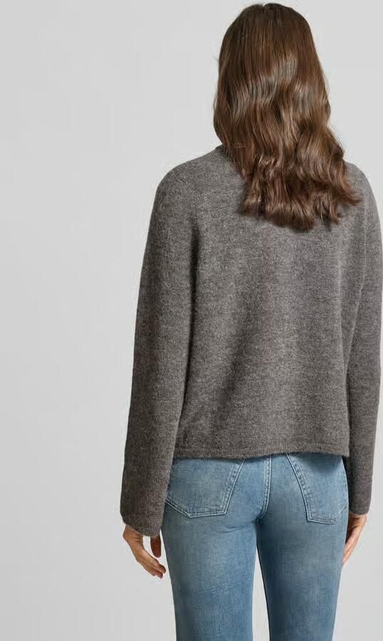 Selected regular fit gebreid jack van wolmix met alpaca-aandeel model 'LULU NEW' - Foto 5