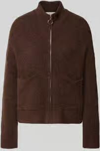 Selected Regular fit gebreid jack van wolmix model 'SIA'