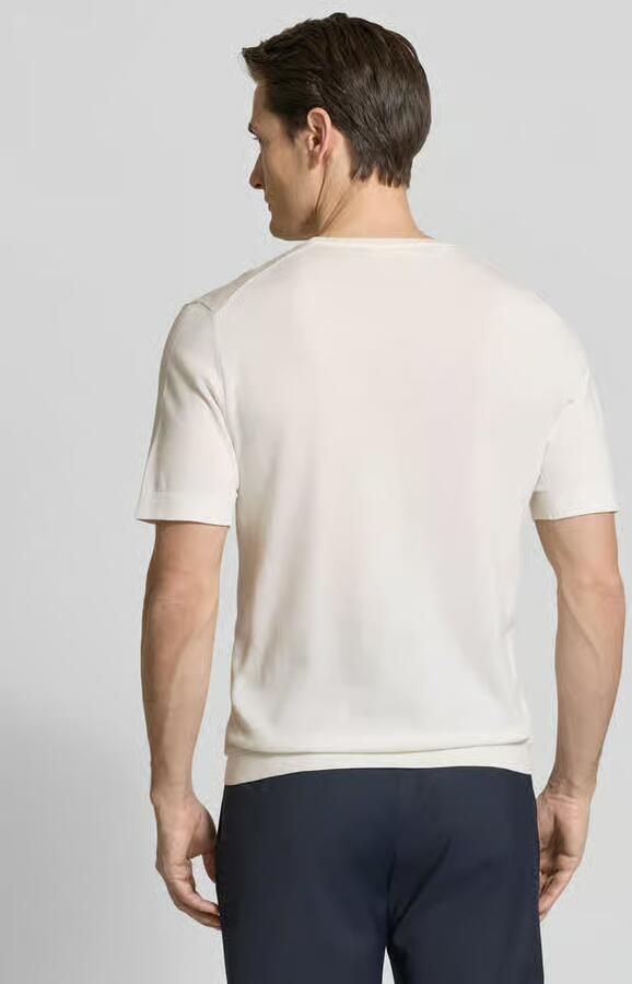 Selected Regular fit gebreid shirt van katoen model 'TORINO' - Foto 3
