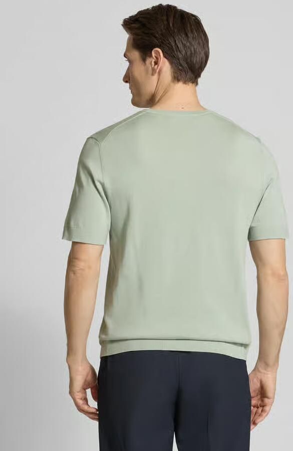 Selected Homme Regular fit gebreid shirt van biologisch katoen model 'TORINO'