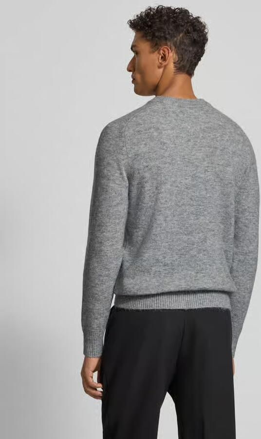 Selected Homme Regular fit gebreide pullover met mix van alpaca en wol model 'RAI'