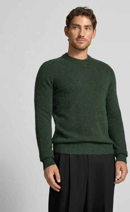 Selected Homme Regular fit gebreide pullover met mix van alpaca en wol model 'RAI' - Foto 4