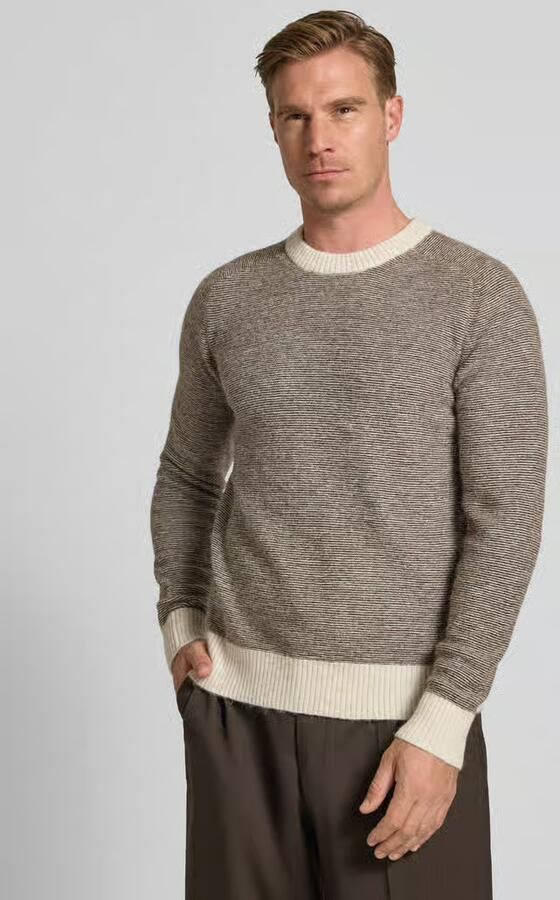 Selected Regular fit gebreide pullover met mix van alpaca en wol model 'RAI' - Foto 2