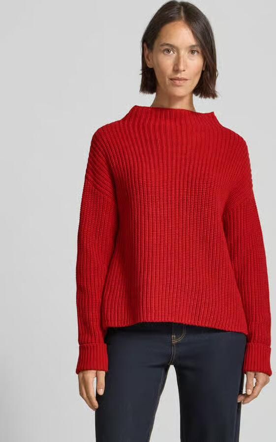 Selected Femme Regular fit gebreide pullover van katoenmix model 'SELMA' - Foto 2