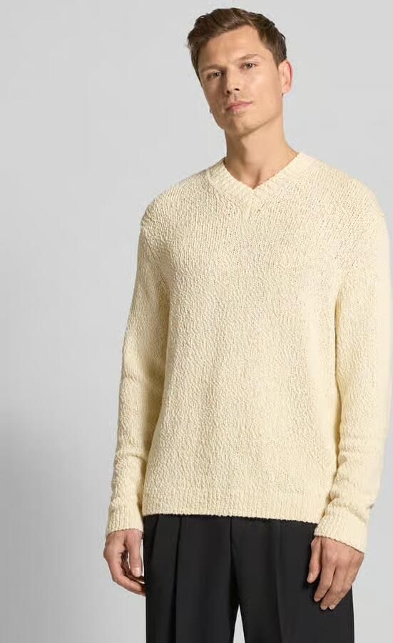 Selected Regular fit gebreide pullover van puur biologisch katoen model 'Angus' - Foto 3