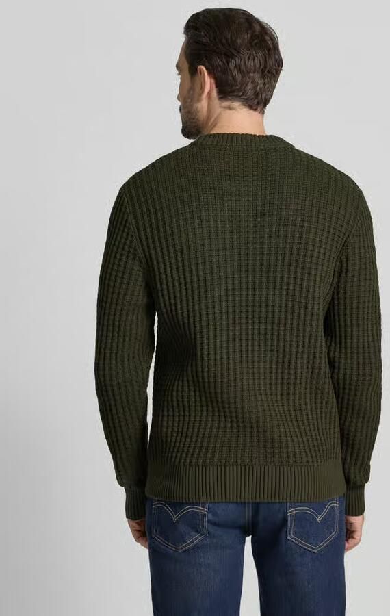 Selected Regular fit gebreide pullover van puur biologisch katoen model 'TOM'