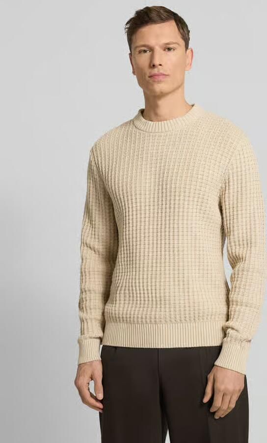 Selected Regular fit gebreide pullover van puur biologisch katoen model 'TOM' - Foto 3