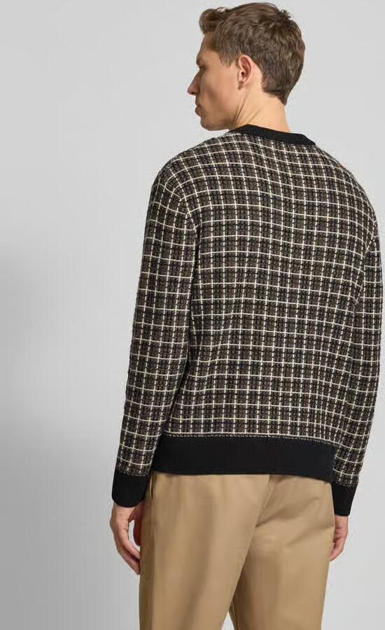 Selected Regular fit gebreide pullover van wolmix model 'MIKOLAS'