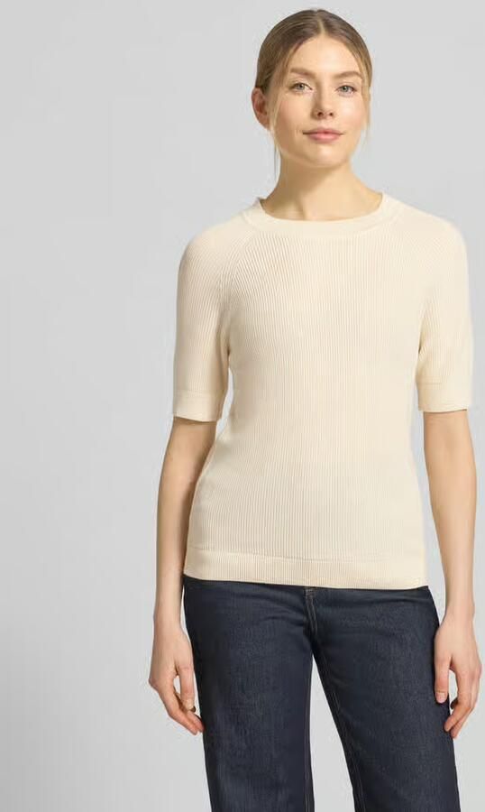 Selected regular fit gebreide trui van viscose-katoenmix model 'ELINNA' - Foto 7