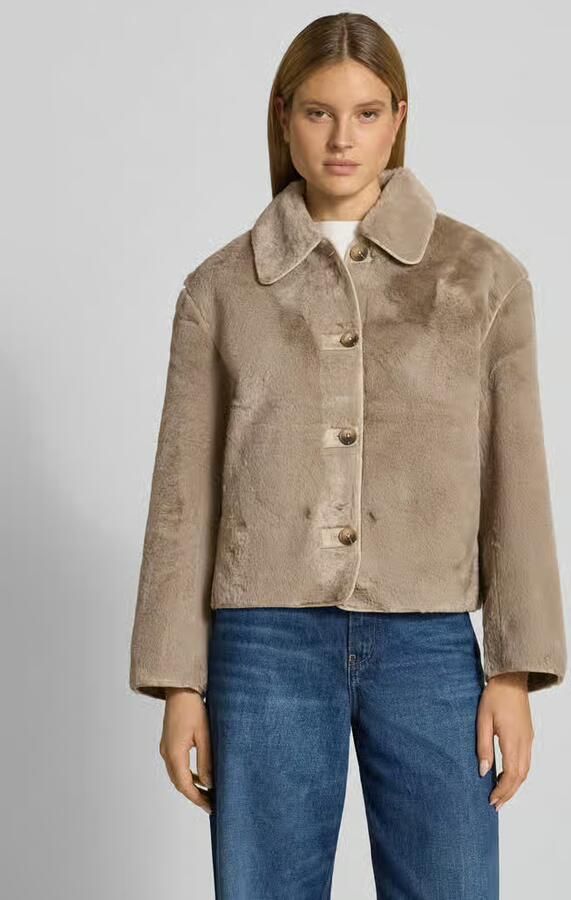 Selected Regular fit jas van imitatiebont met platte kraag Model 'NEW CILO' - Foto 2