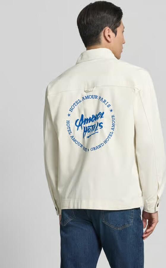 Selected regular fit jeansjack van mix van biologisch katoen model 'HOTEL AMOUR' - Foto 3