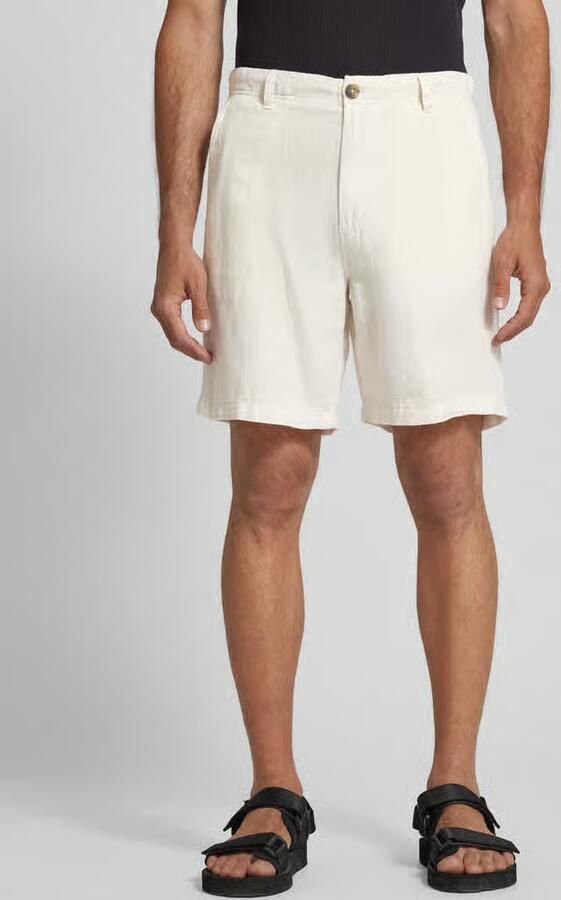 Selected Regular fit korte broek met geweven motief - Foto 2