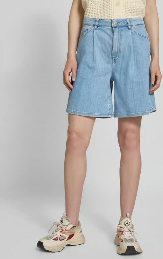 Selected Femme Regular fit korte jeans van katoenmix model 'ANYA' - Foto 3
