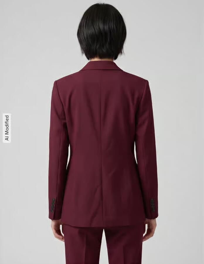 Selected Regular fit lange blazer van viscosemix model 'RITA' - Foto 3