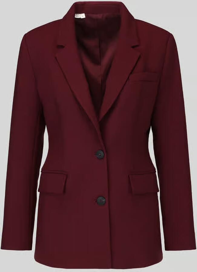 Selected Regular fit lange blazer van viscosemix model 'RITA' - Foto 3