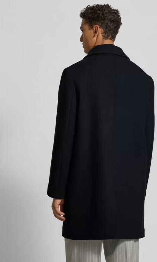 Selected Homme Regular fit lange wollen jas met platte kraag model 'ARCHIVE' - Foto 2