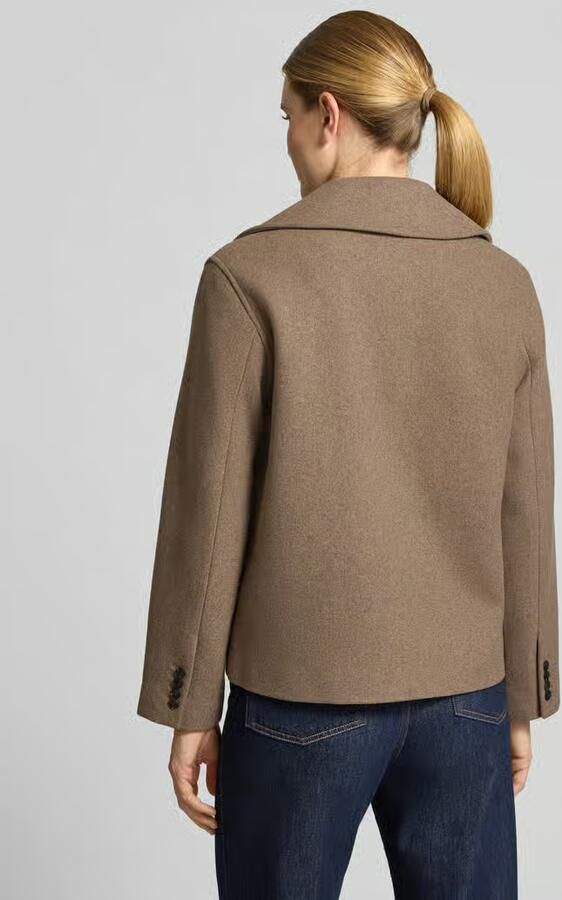Selected Regular fit lange jas van wolmix model 'ZIA-ALMA' - Foto 5
