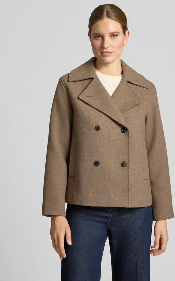 Selected Regular fit lange jas van wolmix model 'ZIA-ALMA' - Foto 4
