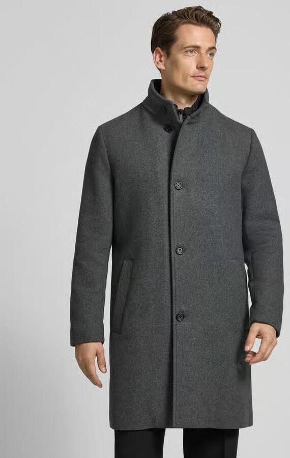 Selected Homme Regular fit lange wollen jas met gewatteerde inzet model 'RAINAR' - Foto 2